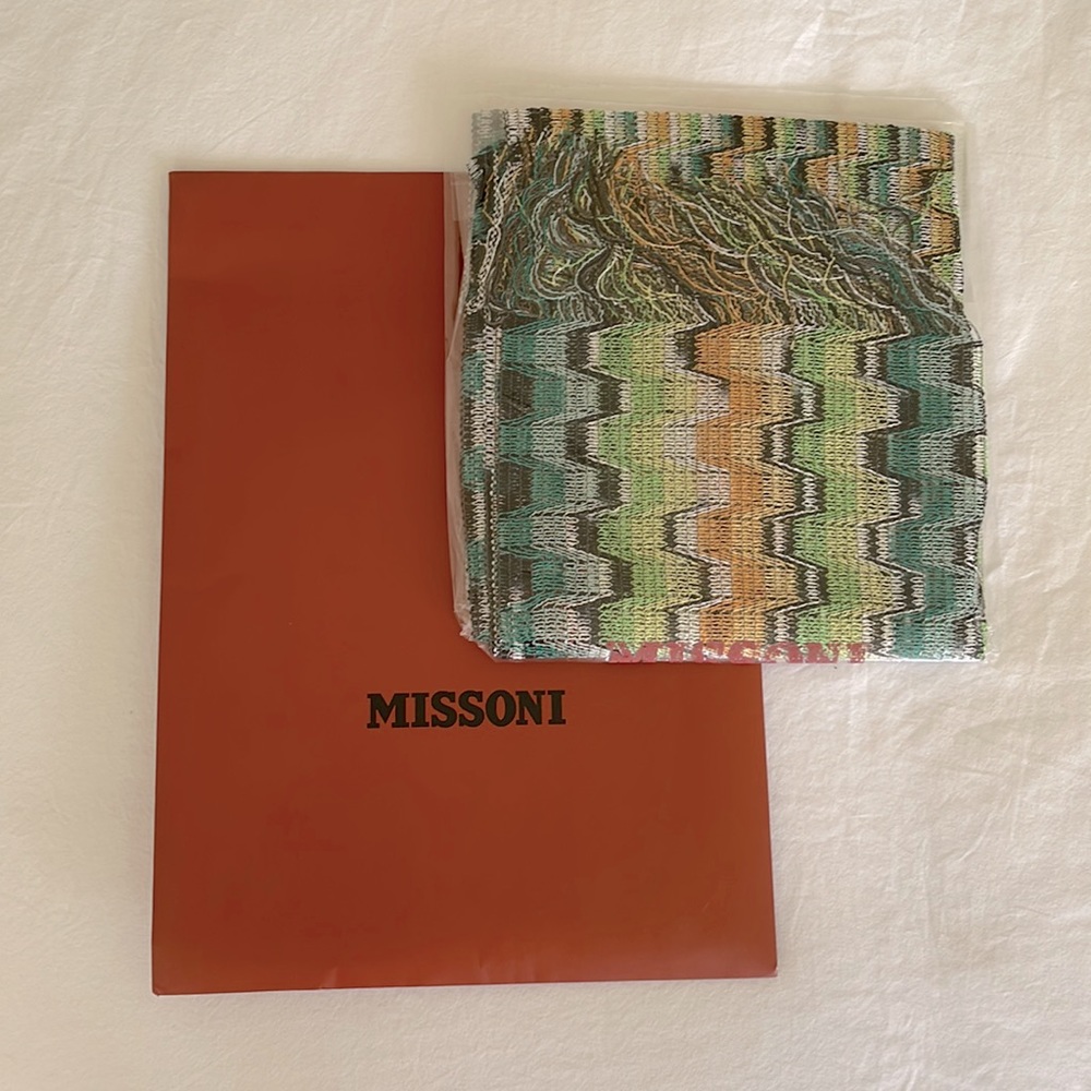 Missoni - Green Patterned Scarf